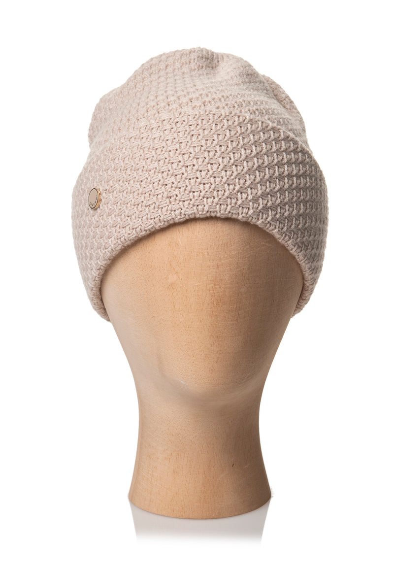 BEANIE WITH TURN UP FOLD