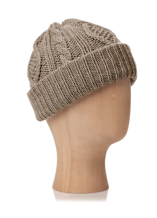 BEANIE WITH TURN UP FOLD